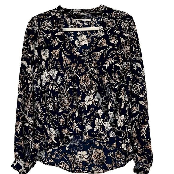 Lush Women’s Small Floral Blouse with Chocker - Picture 1 of 11
